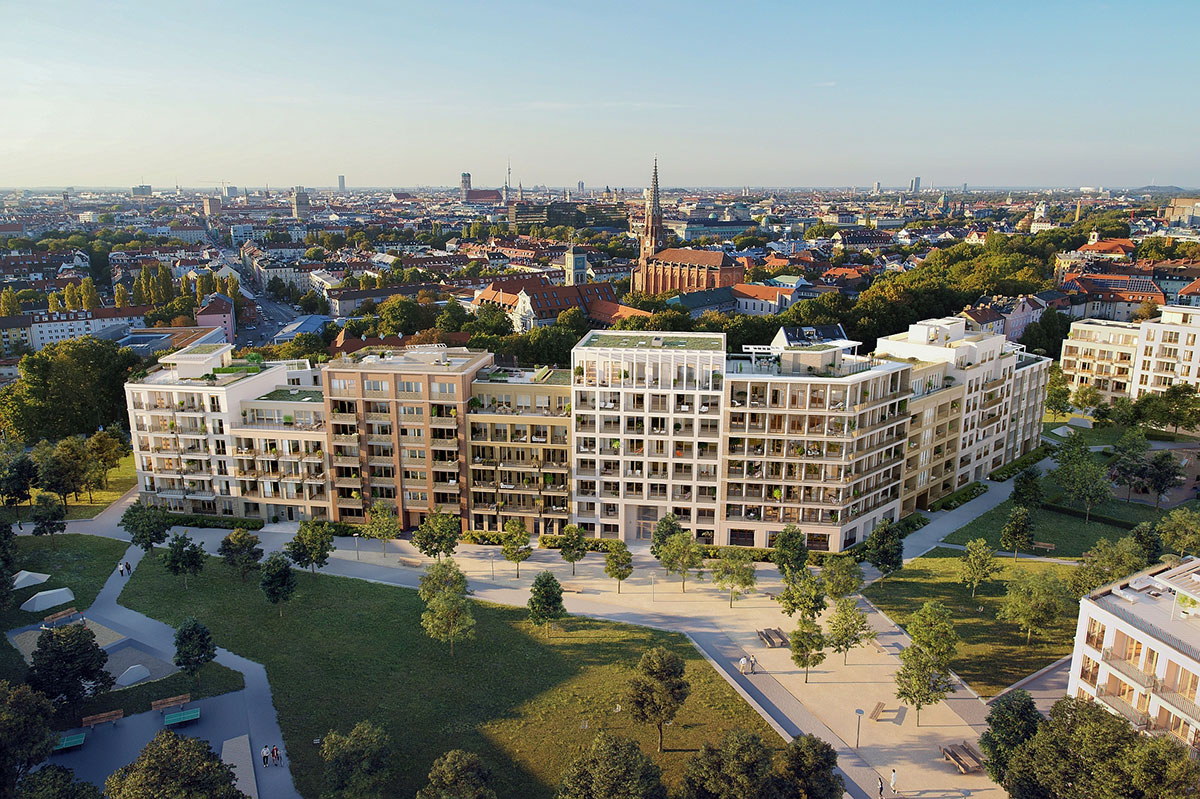 Wohnquartier Hoch der Isar, München © Becken Development GmbH